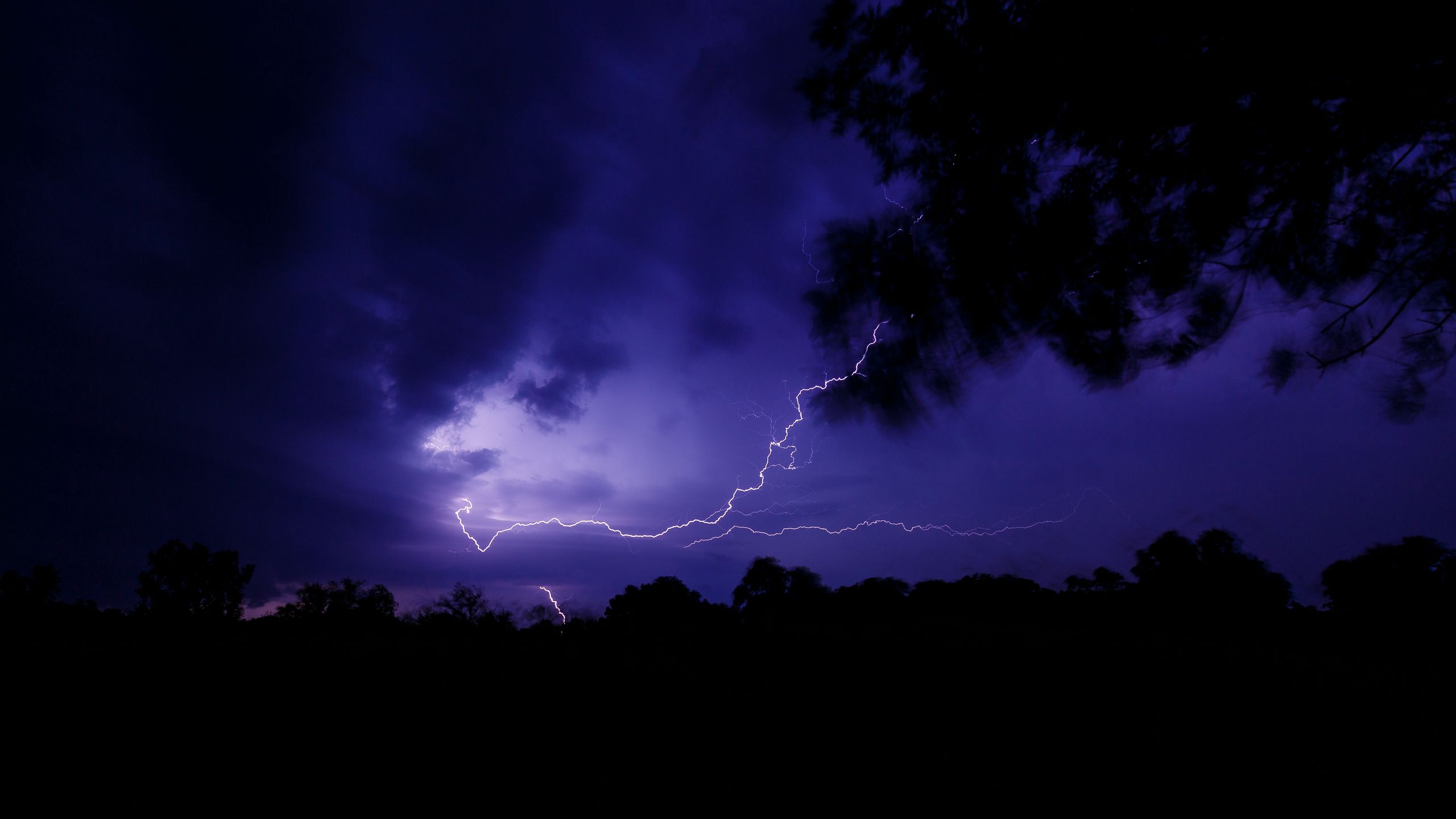 Atmospheric lightning background
